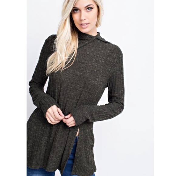 Asymmetrical Turtle Neck Sweater - Picture 2 of 6